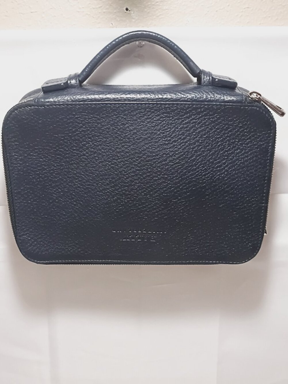 Bally Navy Leather Men’s Business Organizer/Attache/Travel Top-Handle Bag, LNC 💙